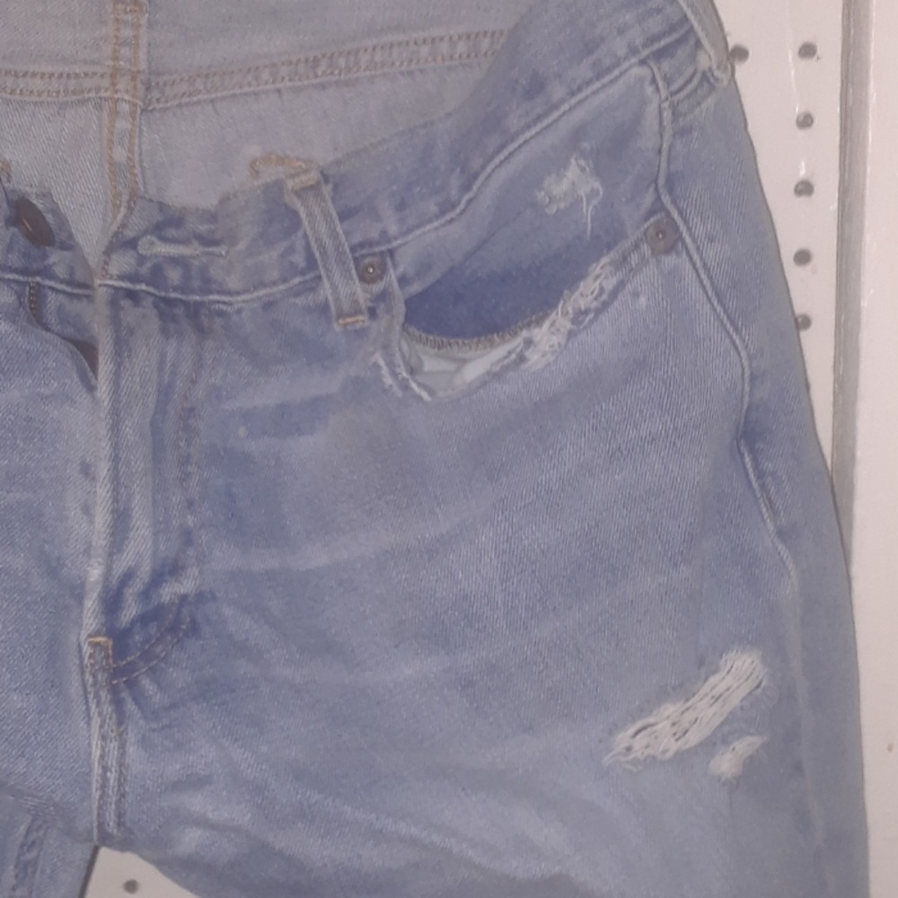 Distressed jeans